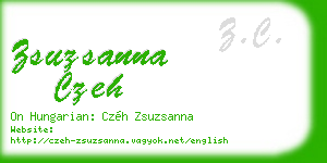 zsuzsanna czeh business card
