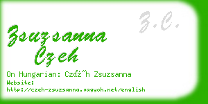 zsuzsanna czeh business card